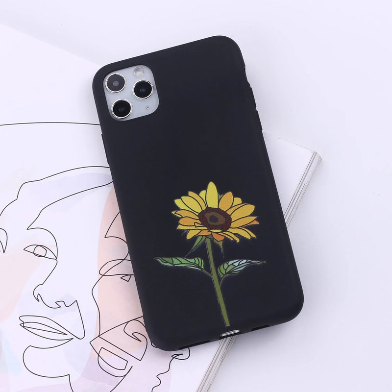 Mobile phone case for Apple iPhone models iPhone5 to iPhone11 Pro Max, made from flexible TPU material, available in a wide selection of 14 multi-colour painted options as a stylish back cover design.