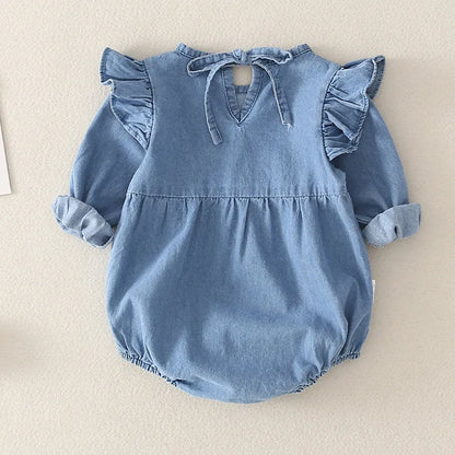 Cotton-rich baby climbing suit in Female baby or Male baby colour, height sizes 66cm to 90cm