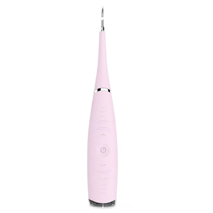Pink and blue waterproof electric tooth scaler with 190mm handle for dental calculus removal