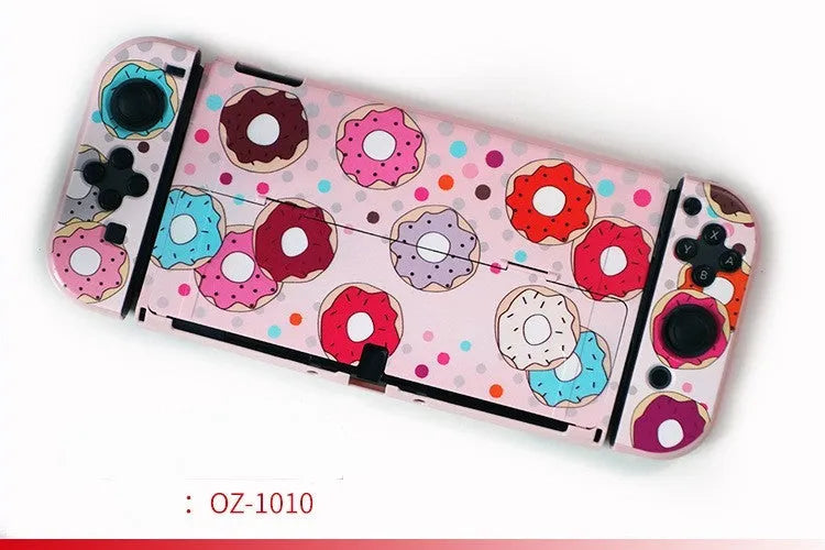 Nintendo Switch OLED hard protective case with PC crystal shell and cartoon pattern options