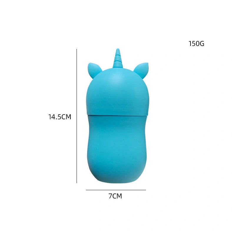 Silicone facial ice roller mold measuring 14.5cm by 7cm with pineapple and single horn style options