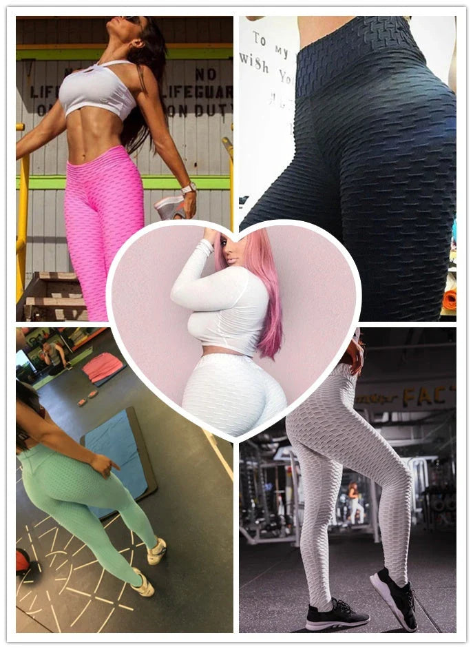 Sculpting Booty-Boosting Anti-Cellulite Leggings with innovative scrunch detail and premium polyester-spandex blend