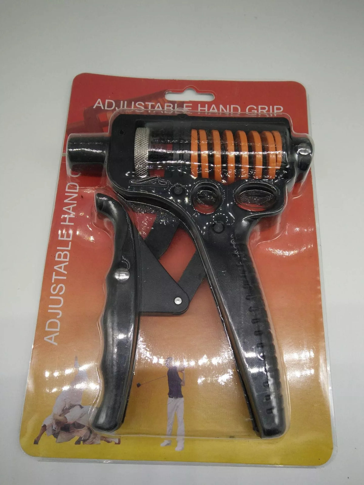 Adjustable finger trainer in black for grip strength and health massage