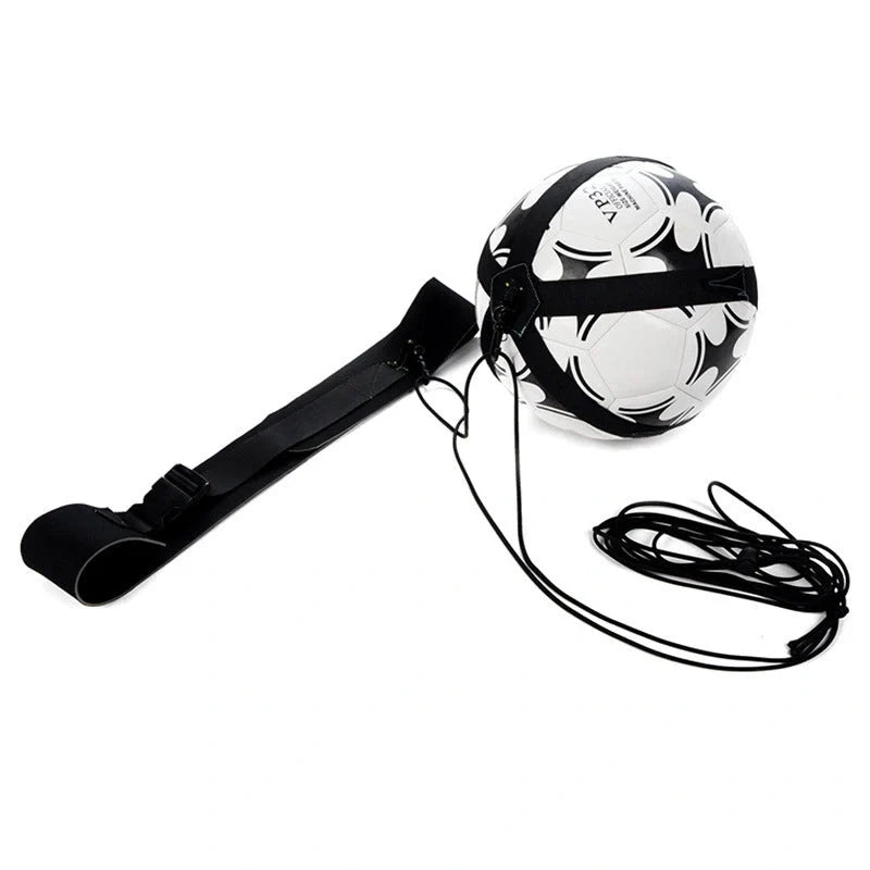 Adjustable Football Trainer for soccer skills development with elastic strap and waist belt