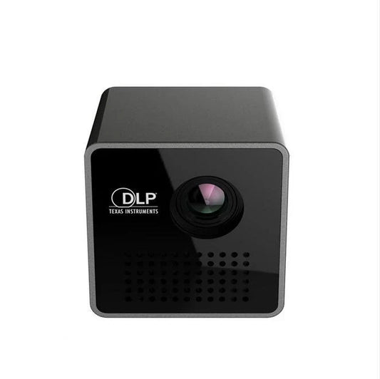 Wireless LED Pico Projector with smart home connectivity, compact and portable design for on-the-go entertainment