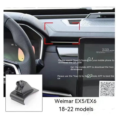 GOODWAY car dashboard mobile phone holder with 360-degree rotating head on a single base mount.