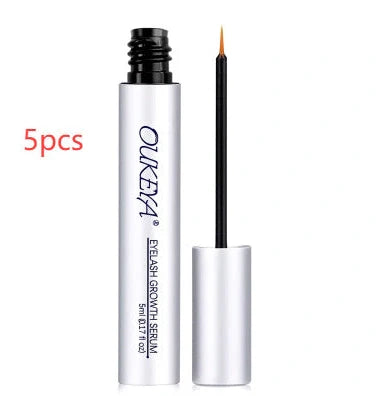 Silver packaged eyelash nutrient solution with 5ML growth essence for lash care