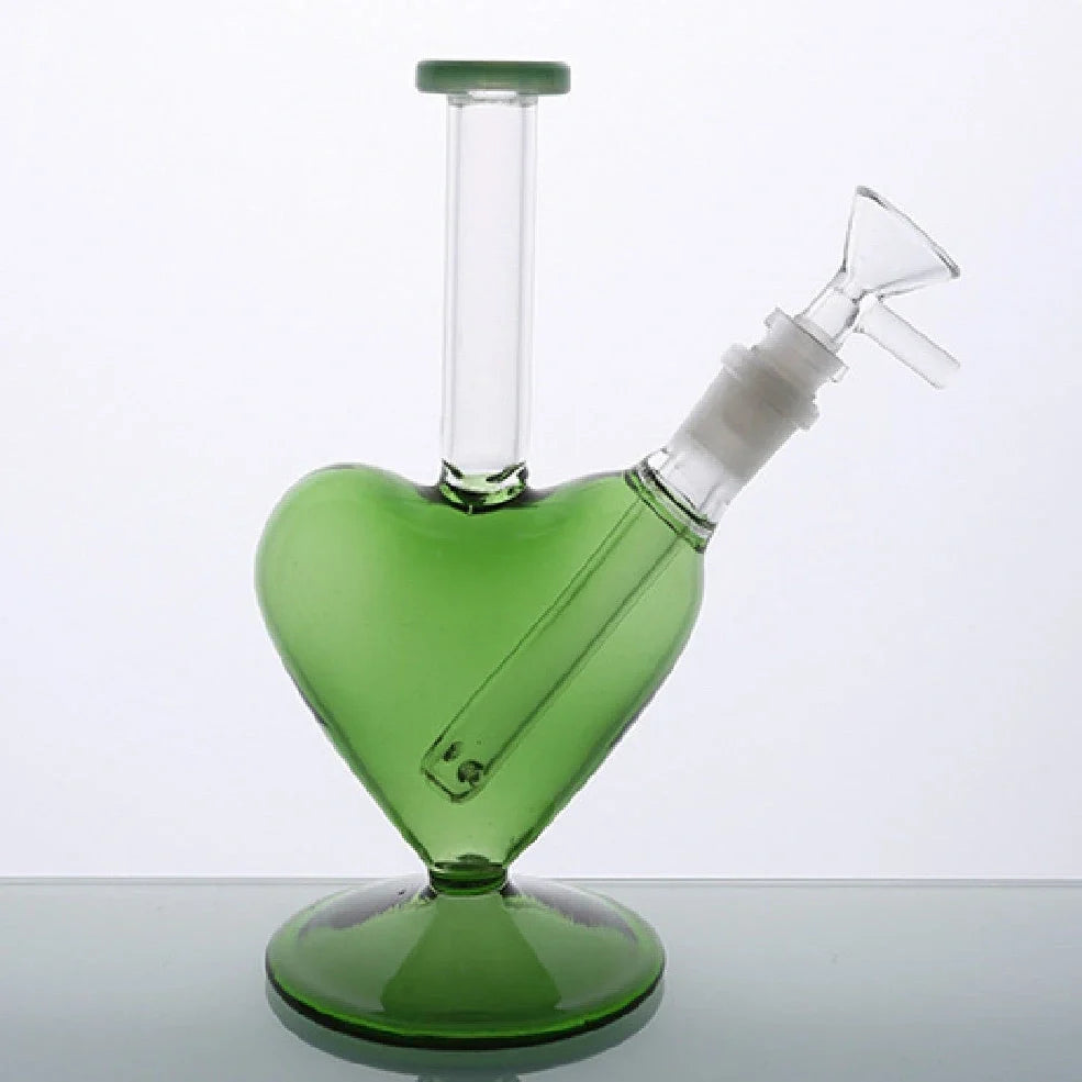 Geometric high borosilicate glass atomizer pendant with polished surface in green colour option