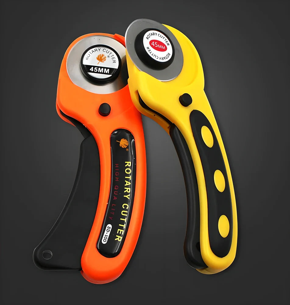 Precision Craft Rotary Cutter with Sharp 45mm Blade for Cutting Leather, Fabric, and More