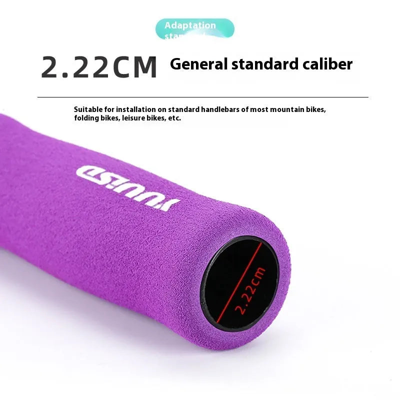 Mountain bike handle cover in soft sponge material with shock absorber design