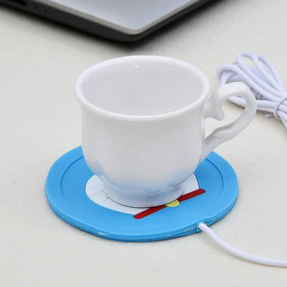 Cosy USB-powered heating pad with a soft rubber construction and a playful animal-inspired design, perfect for keeping mugs and cups warm