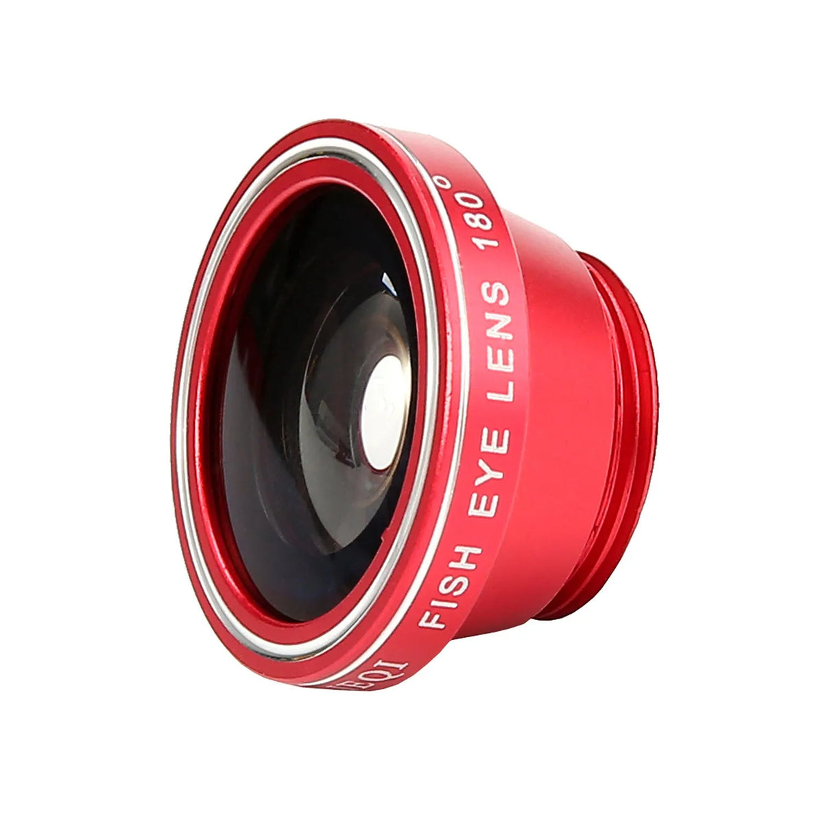 Mini smartphone camera lens clip with wide angle, macro, and fisheye lenses in multiple colours