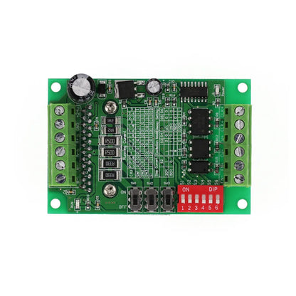 TB6560 3A stepper motor driver module on a green PCB with a large heatsink.