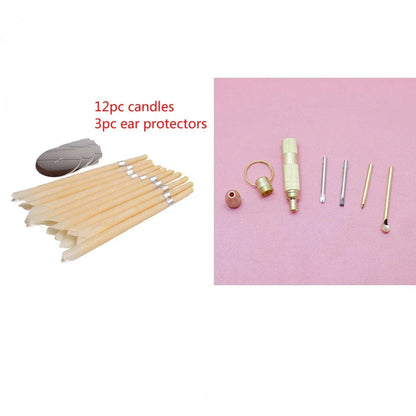 Premium beeswax ear candles with organic materials for soothing ear care and cleansing