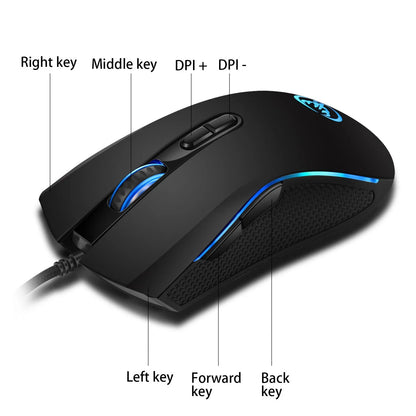 V700WB A869 black and white gaming keyboard and mouse combo with backlight on a desk