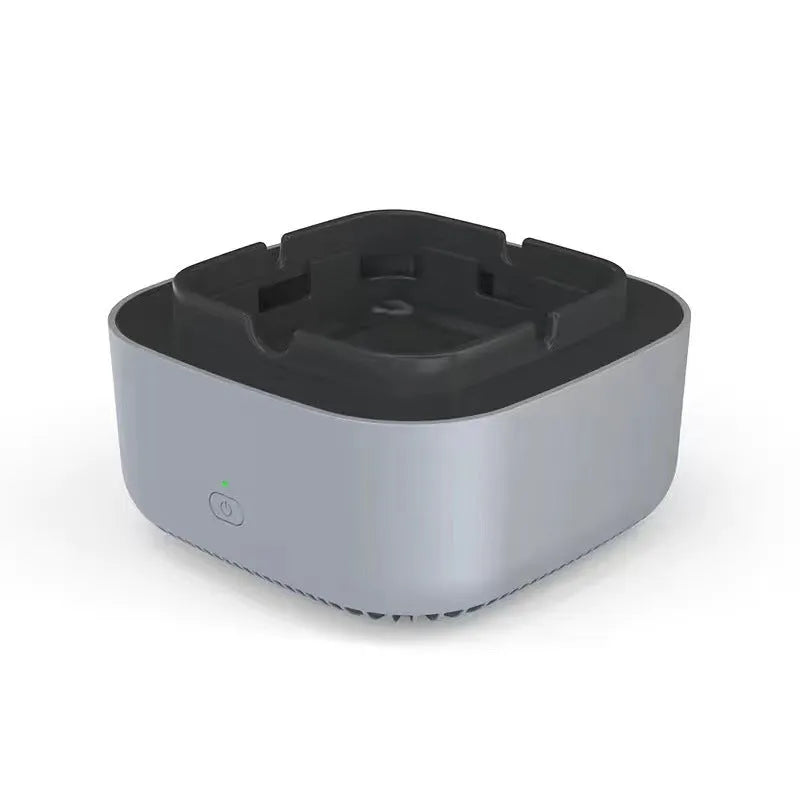 Portable automatic air purifier ashtray with negative ion technology for smoke removal