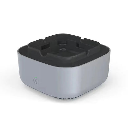 Portable automatic air purifier ashtray with negative ion technology for smoke removal