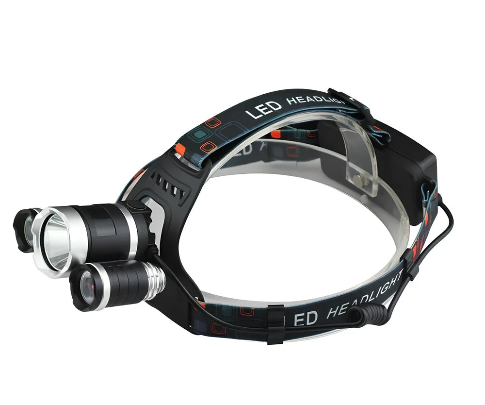 Camping light with 5800mAh battery and 20W LED output for outdoor illumination