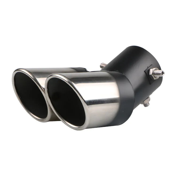 Universal stainless steel exhaust pipe tip extension for car customisation