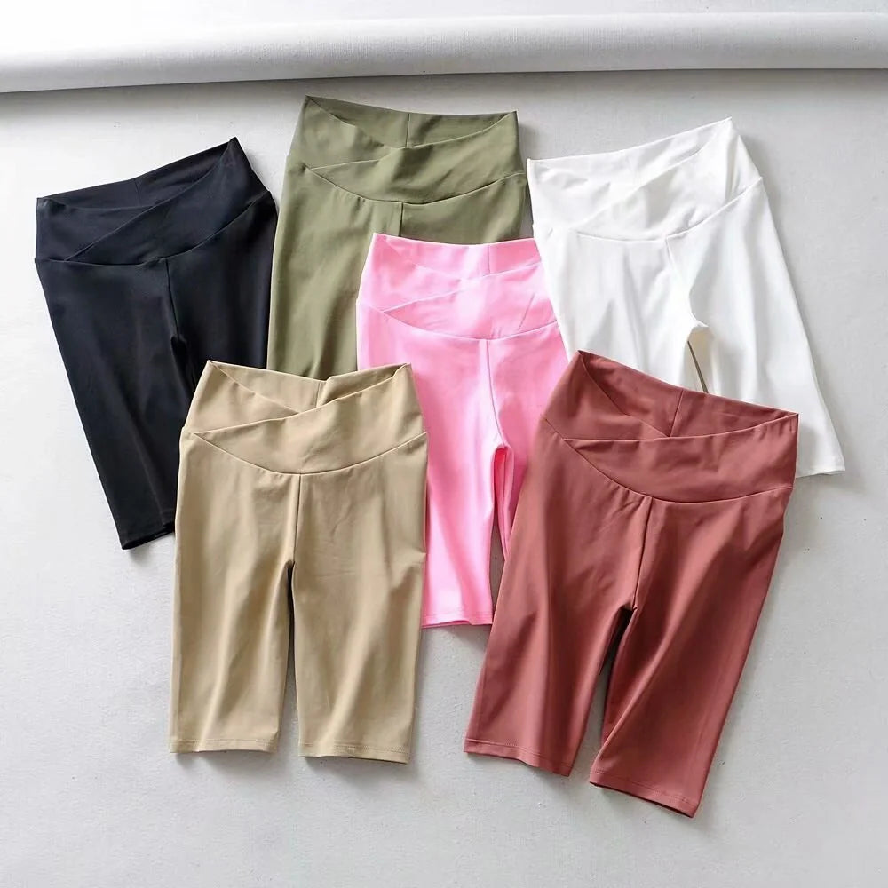 Cotton stretch pleated quick-drying fitness yoga pants in various colors