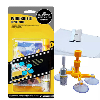 Car Window Glass Scratch and Crack Repair Kit with vacuum function and imported repair fluid
