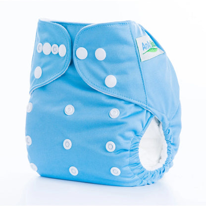 Solid colour leak-proof baby diaper pants with brushed cloth and bamboo charcoal lining, 36.5 x 32.5 cm