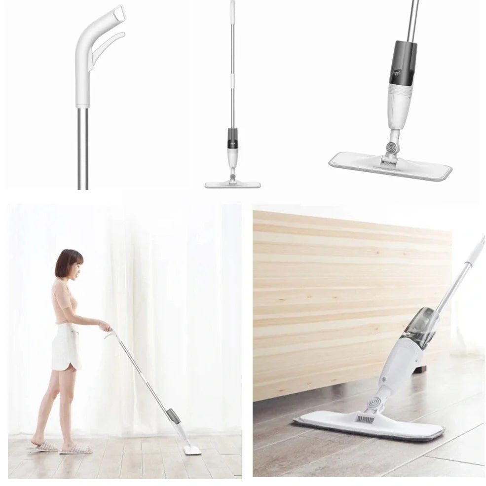 Xiaomi Deerma spray mop with carbon fibre handle and 350ml water tank