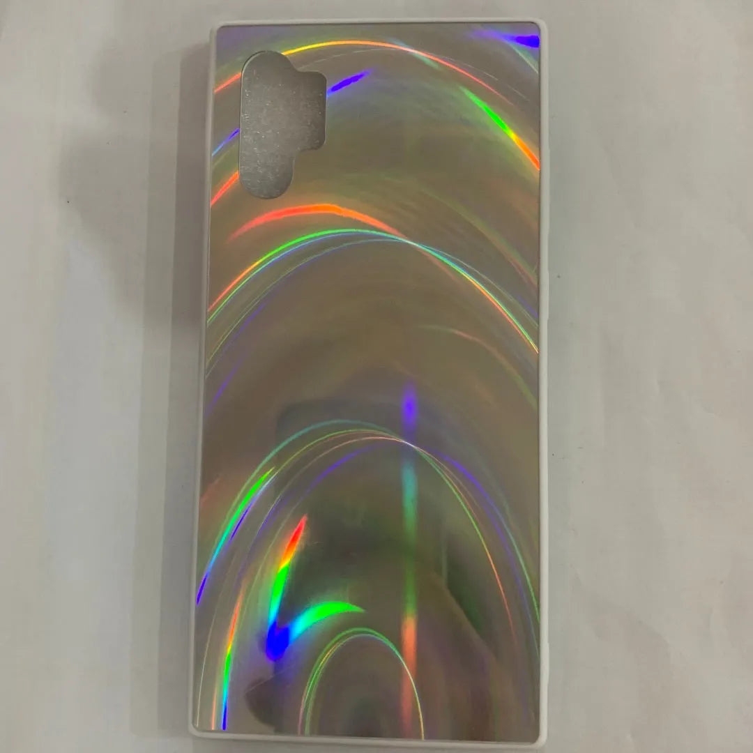Rainbow mirror glitter phone case with slim-fit TPU PC acrylic back cover and precise cutouts