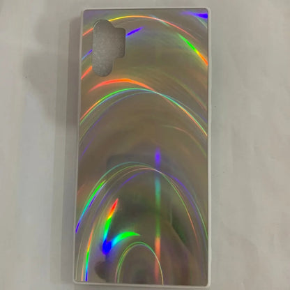 Rainbow mirror glitter phone case with slim-fit TPU PC acrylic back cover and precise cutouts