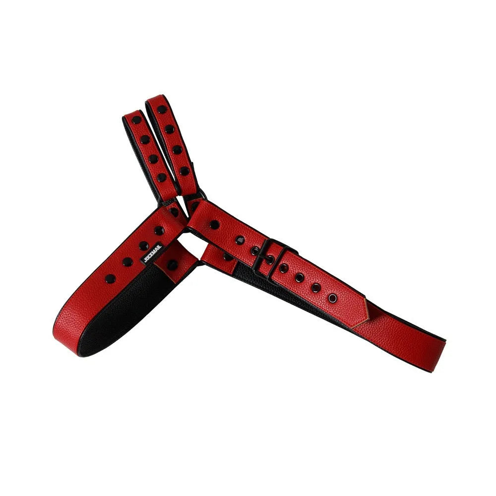 Men's detachable synthetic leather chest strap for shoulder support in sports