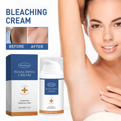 30ml tube of body whitening cream for underarm dullness with nicotinamide and retinol