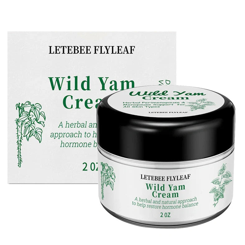 2 oz wild yam face cream container with screw-top lid, 6 cm diameter
