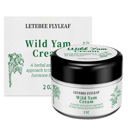 2 oz wild yam face cream container with screw-top lid, 6 cm diameter