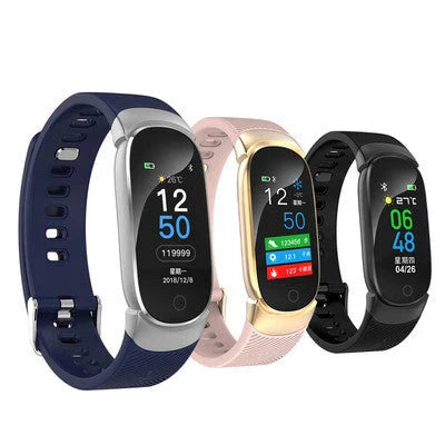 QW16 Smart Sports Bracelet with Continuous Heart Rate Monitoring, Sleep Tracking, and Waterproof Design