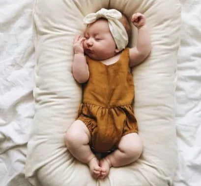 75x45cm portable cotton baby nest crib for infants with soft PP cotton filler in various colours