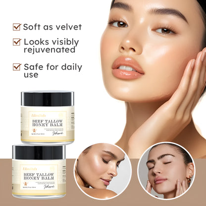 Honey moisturizing body cream in 60ml jar for dry skin care