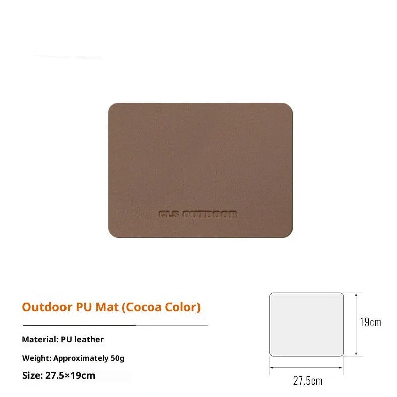 Waterproof heat insulation table mat in army green colour measuring 56×33cm on wooden dining table
