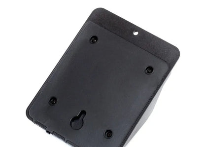 Solar 4 LED sensor light mounted on wall, showing solar panel and motion detector