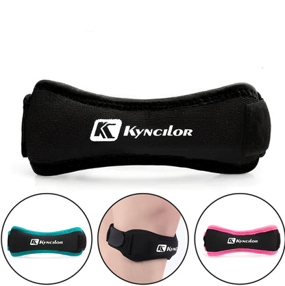 Tibia breathable knee strap in multiple colours with adjustable fastening for sports support