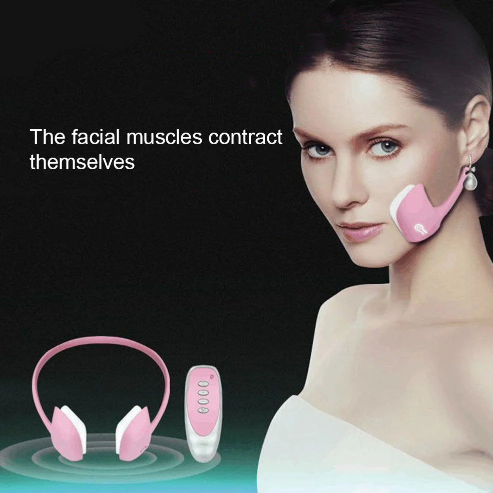Micro current facial facelift device measuring 200x180x75mm with 0.2W power output for facial massage