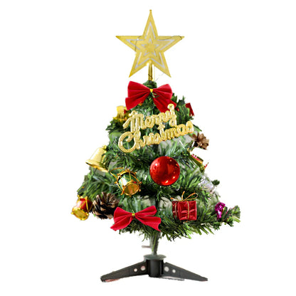 30cm PVC mini Christmas tree with 180g weight for compact holiday decorating