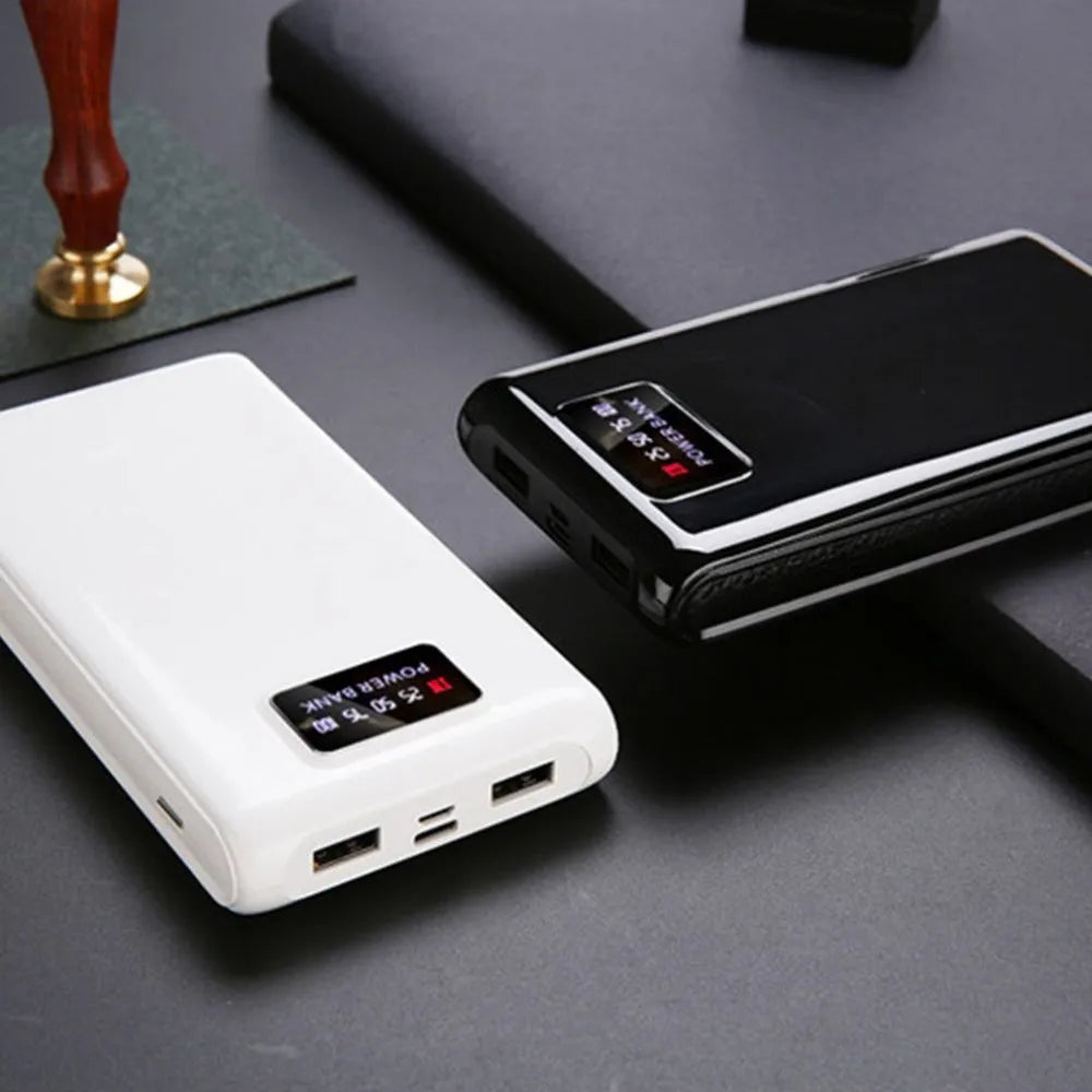 C9 DIY power bank case kit for 18650 batteries with six slots and dual charging inputs