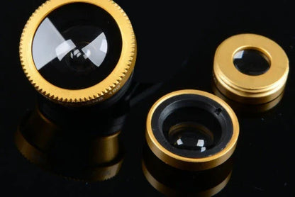 Premium mobile phone wide-angle lens kit with versatile fisheye and macro lens functions