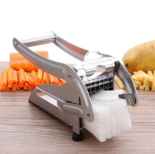Premium stainless steel vegetable cutter with dual blades for precise and versatile cutting