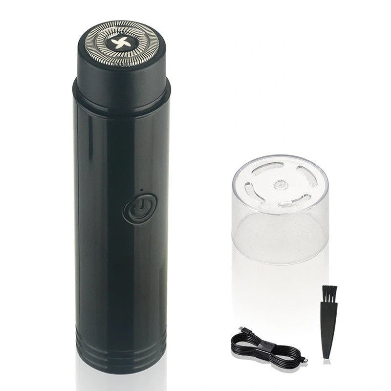 ARECTECH Mini Electric Shaver with double-blade for smooth shaving