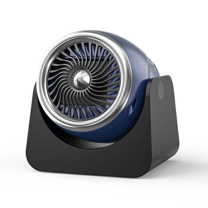 12v car heating fan with rotating design for window defrosting in navy blue colour