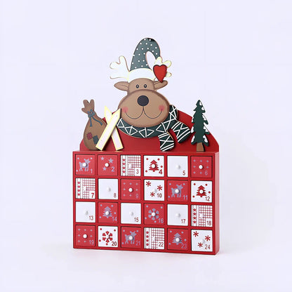 Handcrafted wooden Christmas window decorations with traditional designs measuring 15-20cm