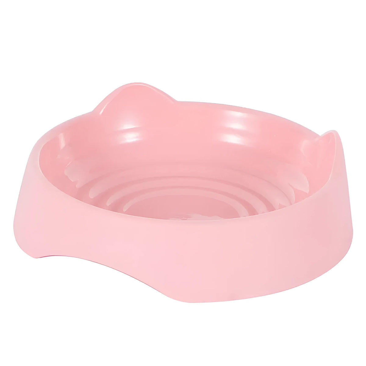 Blue ceramic dog slow feeder bowl with internal maze pattern for slowing down fast-eating dogs.