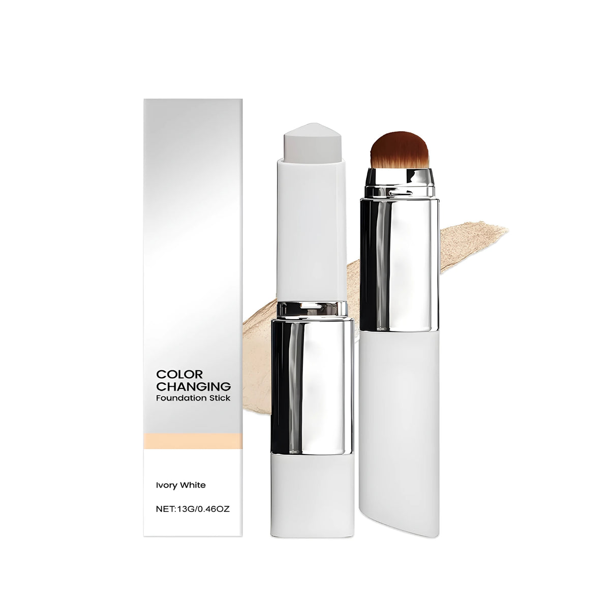 Foundation make-up stick in ivory white, natural colour and deep flesh colour options