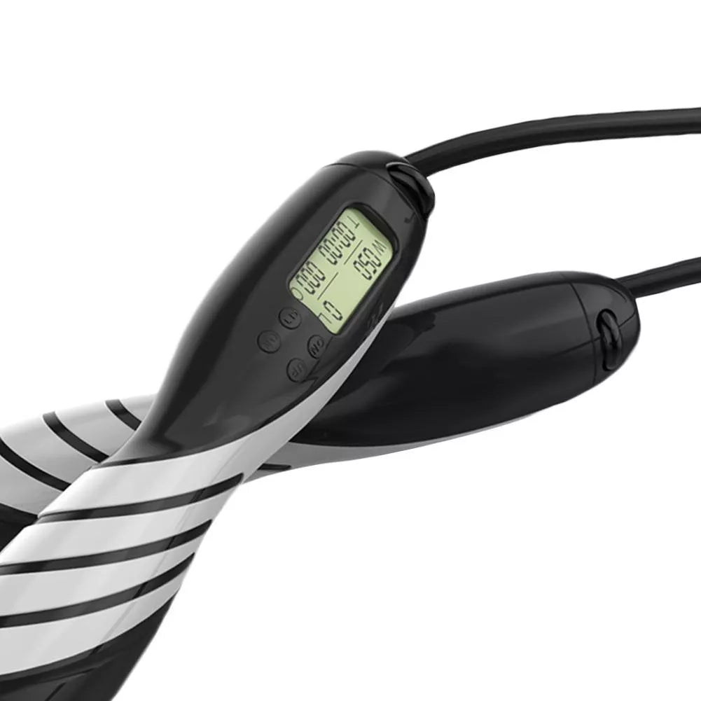 Professional cordless skipping rope with intelligent counter display